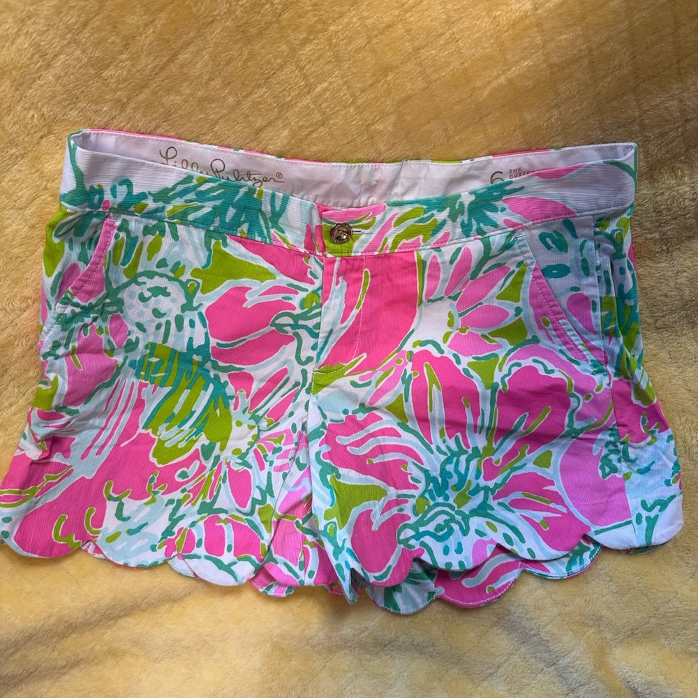 lilly pulitzer buttercup shorts size 6